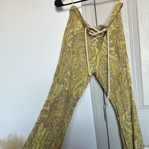 Lenni Yellow Flare Pants - the Jimi